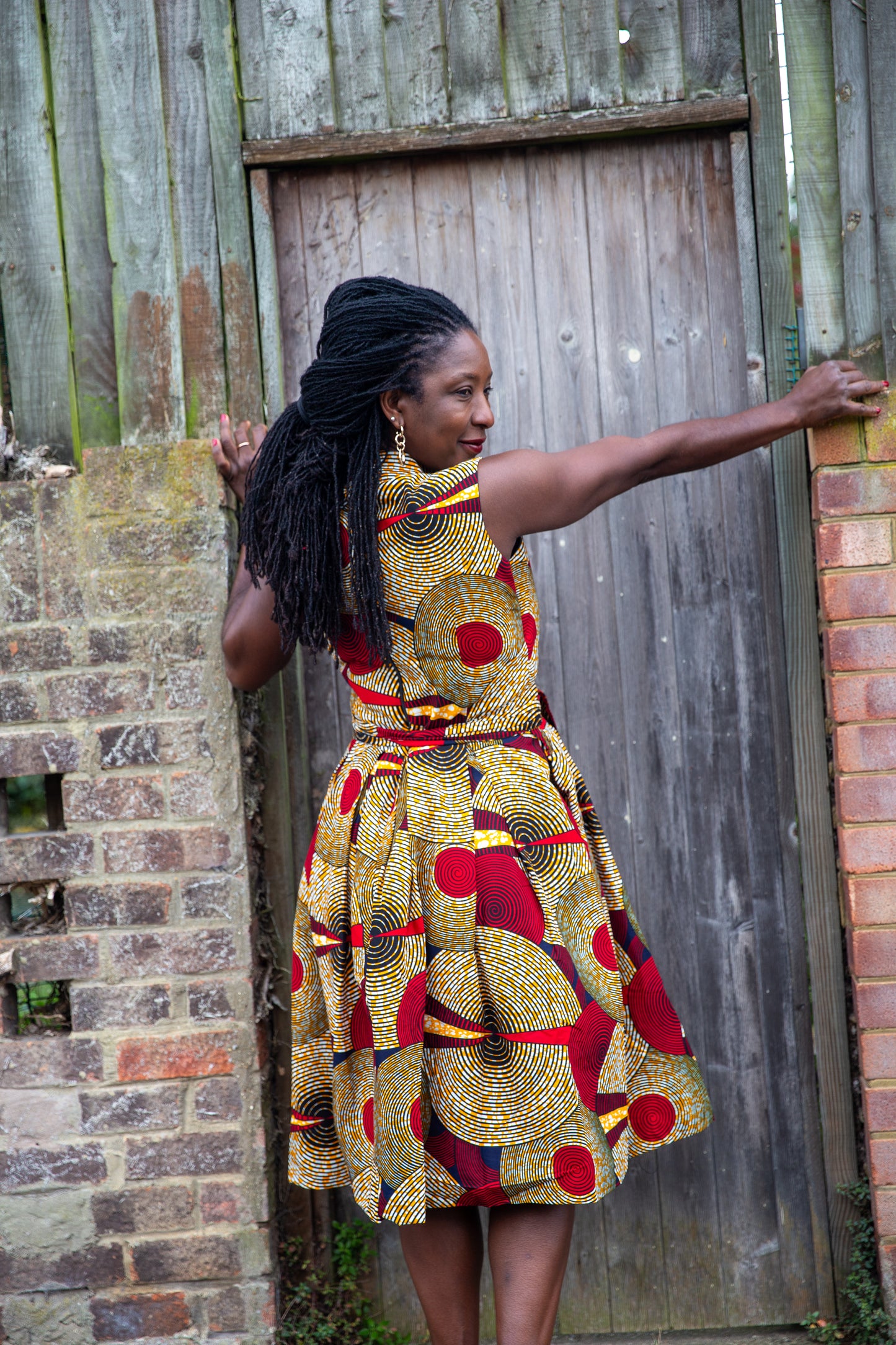 Add a touch of African print to your wardrobe | Ankara Print Dress | Wax Print African Dress | 100% Ankara Midi Dress | Ankara Party Dress