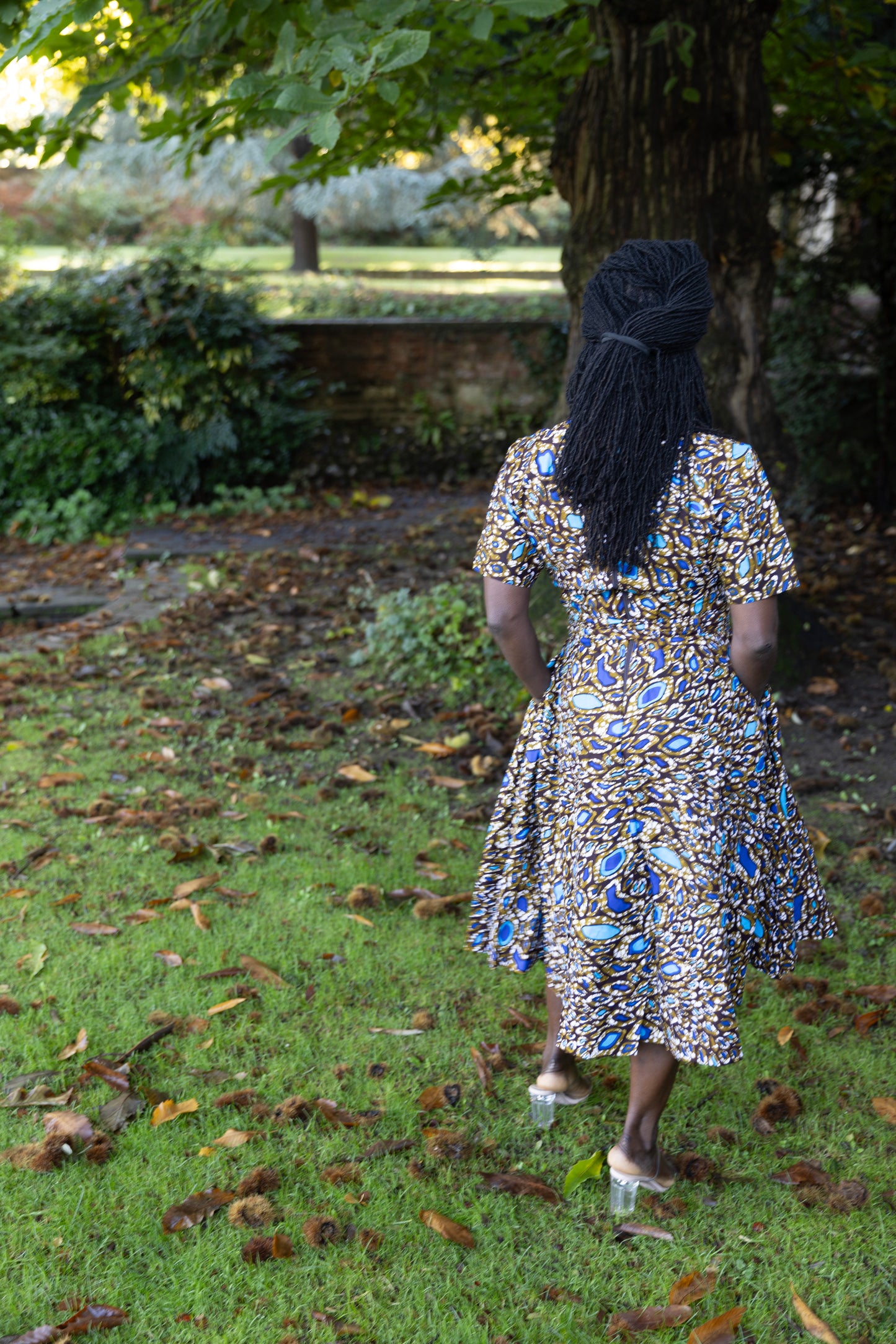 Kaitlyn African Print Midi Dress