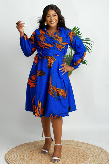 AMINA Wrap Dress